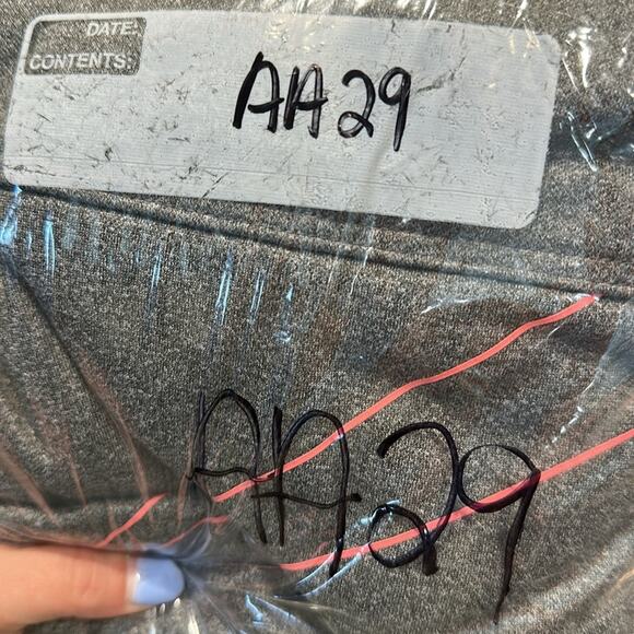 NIKE Dry Fit Hoodie Sweatshirt Girls Sz Large Gray Pink Logo Check School Comfy - Picture 6 of 6